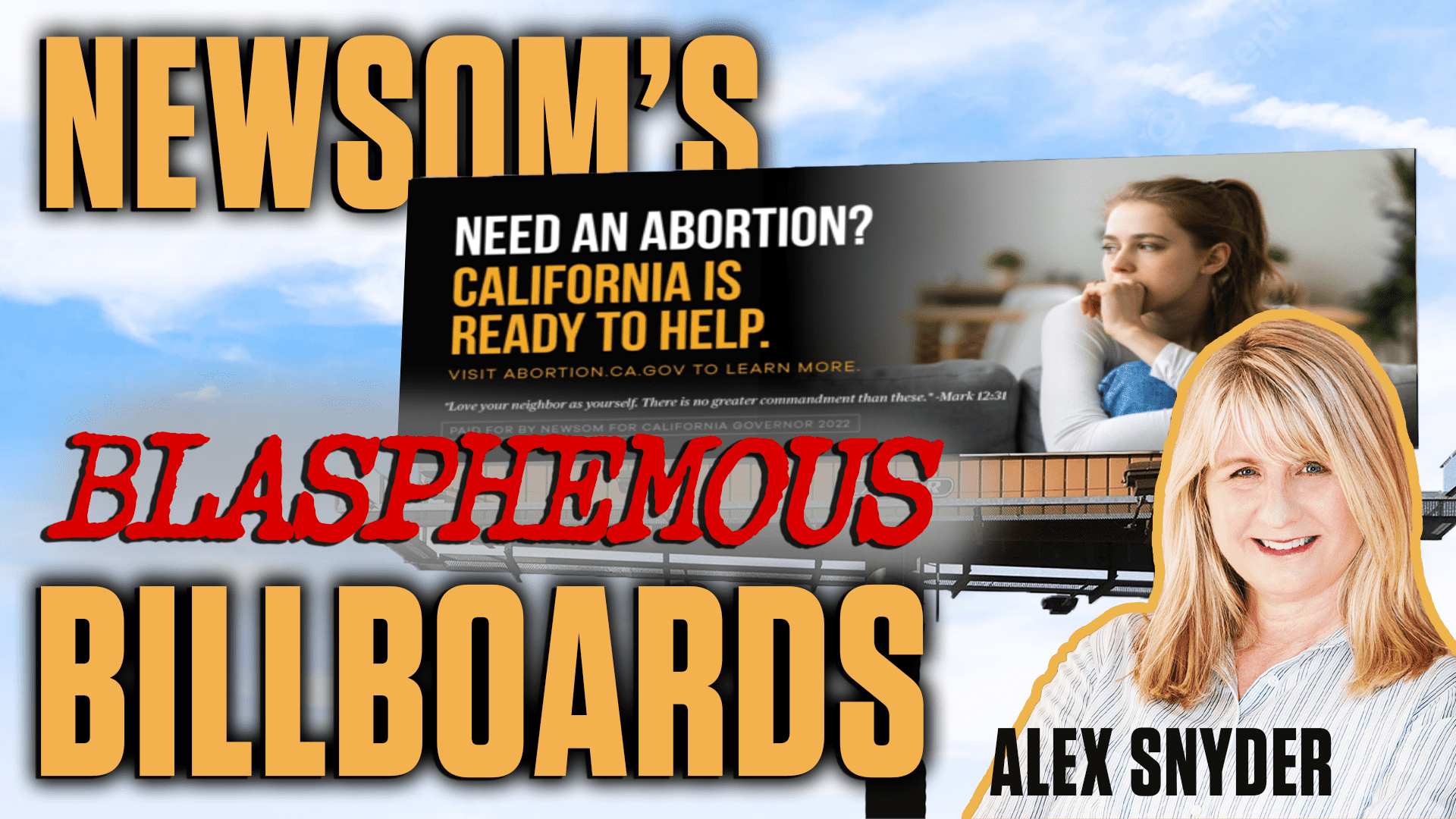 Coalition Responds to Newsom’s Blasphemous Billboards